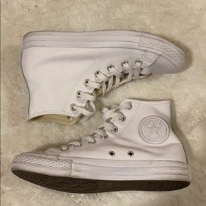 Just as NEW all white converse